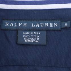 Pre Owned Ralph Lauren Multicolor Cotton Long Shirt M