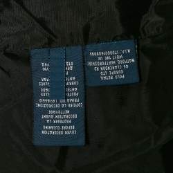 Pre Owned Ralph Lauren Grey Felt Wool Crest Detail Blazer M