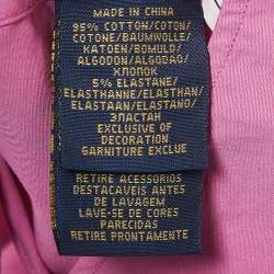 مملوكة مسبقًا Polo Ralph Lauren Pink Stretch Cotton Long Sleeve Shirt L