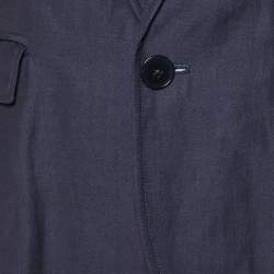 Ralph Lauren Navy Blue Wool & Linen Blazer M 