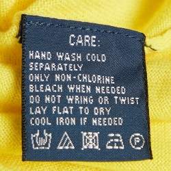 Ralph Lauren Yellow Cotton Button Front Cardigan M