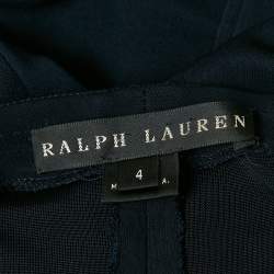 Pre Owned Ralph Lauren Navy Blue Jersey Bodycon Dress S