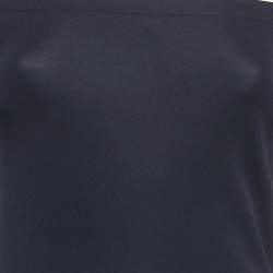 Pre Owned Ralph Lauren Navy Blue Jersey Bodycon Dress S