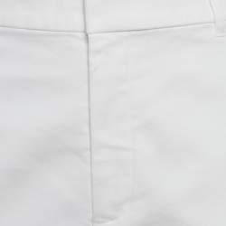 Pre Owned Ralph Lauren White Cotton Trousers L