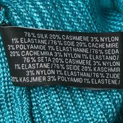 Pre Owned Ralph Lauren Blue Rib Knit Mini Dress S