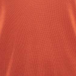 Ralph Lauren Orange Silk and Cashmere Long Sleeve Sweater Top L