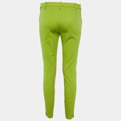 Pre Owned Ralph Lauren Green Stretch Cotton Patch Detail Jeans M/Waist 30"