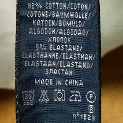 Pre Owned Ralph Lauren Green Stretch Cotton Patch Detail Jeans M/Waist 30"