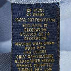 Pre Owned Ralph Lauren Blue Chambray Cotton Long Sleeve Shirt S