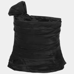 Pre Owned Ralph Lauren Black Silk Top S