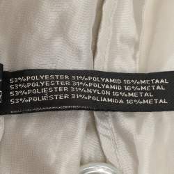 Ralph Lauren Grey Knitted Fabric Double Breasted Button Front Shirt S