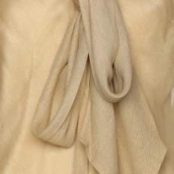 Pre Owned Ralph Lauren Gold Silk Top M