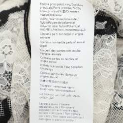 Pre Owned Philosophy Di Lorenzo Serafini White/Black Lace Chain Link Embroidered Tops S