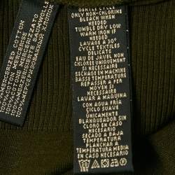 Ralph Lauren Olive Green Cotton Knit Long Sleeve T-Shirt M
