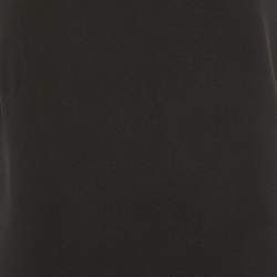 Pre Owned Ralph Lauren Black Crepe One Shoulder Mini Dress M