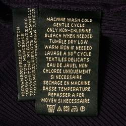 Pre Owned  Ralph Lauren Purple Cotton Long Sleeve Sweater M 