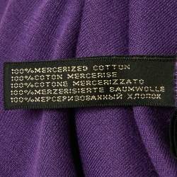Pre Owned Ralph Lauren Purple Cotton Knit Pullover S