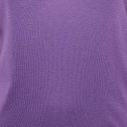 Pre Owned Ralph Lauren Purple Cotton Knit Pullover S
