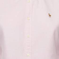 Ralph Lauren Pink Cotton Button Front Long Sleeve Shirt M