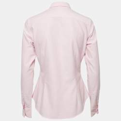 Ralph Lauren Pink Cotton Button Front Long Sleeve Shirt M