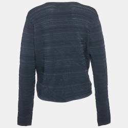 Ralph Lauren Navy Blue Knit Open Front Cardigan XL