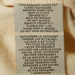 Pre Owned Denim & Supply Ralph Lauren Cream Gold Trim Cotton Military Style Jacket M