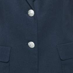 Ralph Lauren Navy Blue Wool Felt Rowing Club Blazer M