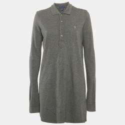 Ralph Lauren Grey Cotton Jersey T-Shirt Dress M