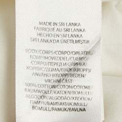 Pre Owned Ralph Lauren White Logo Embroidered Cotton Slim Fit Shirt S