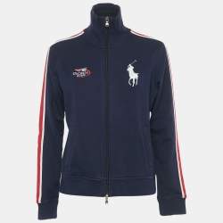 Pre Owned Ralph Lauren Navy Blue Cotton US Open Ballsperson Jacket L