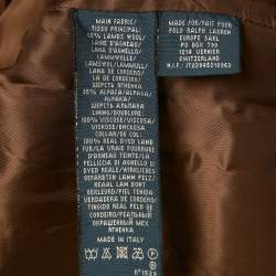 Pre Owned جاكيت بليزر رالف لورين صوف بني مقاس كبير