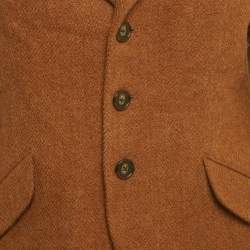 Pre Owned جاكيت بليزر رالف لورين صوف بني مقاس كبير