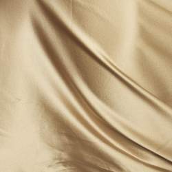 Pre Owned Ralph Lauren Gold Silk One Shoulder Asymmetric Detail Mackenzie Top M