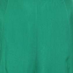 Pre Owned Ralph Lauren Green Chiffon Fishtail Midi Skirt S