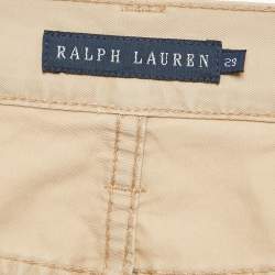 Pre Owned Ralph Lauren Beige Equestrian Print Cotton Thompson 650 Pants M