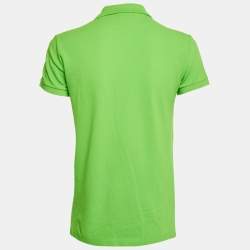 Pre Owned Ralph Lauren Green Logo Embroidered Cotton Classic Fit Polo T-Shirt XS