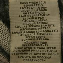 Pre Owned Denim & Supply x Ralph Lauren Grey/White Striped Knit Mini Dress S