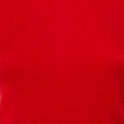 Pre Owned بلوفر رالف لورين كشمير أحمر تريكو بأكمام قصيرة صغير (سمول)