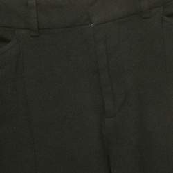 Pre Owned بنطلون رالف لورين صوف أسود صغير