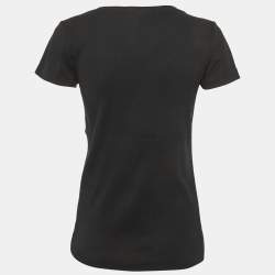 Pre Owned Ralph Lauren Sport Black Jersey V-Neck Top M