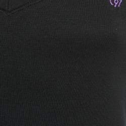 Pre Owned Ralph Lauren Sport Black Jersey V-Neck Top M