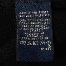 Pre Owned Ralph Lauren Sport Black Jersey V-Neck Top M