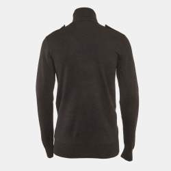 Pre Owned Ralph Lauren Black Wool Turtle Neck Sweatshirt M