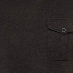 Pre Owned Ralph Lauren Black Wool Turtle Neck Sweatshirt M