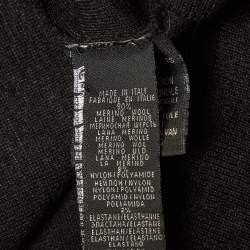 Pre Owned Ralph Lauren Black Wool Turtle Neck Sweatshirt M