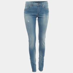 مملوكة مسبقًا Ralph Lauren Blue Denim Sullivan Super Skinny Jeans M