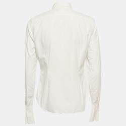 Pre Owned Ralph Lauren Sport White Cotton Ruffle Shirt M
