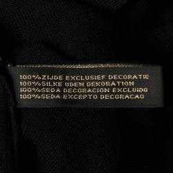 Pre Owned Ralph Lauren Black Silk Knit Embellished Top XS