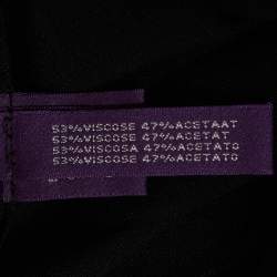 Pre Owned Ralph Lauren Black Crepe Pleated Trousers L