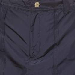 Pre Owned Ralph Lauren Navy Blue Nylon Mini Skirt M